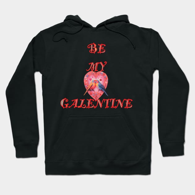 Galentines day lovebirds happily singing Hoodie by sailorsam1805